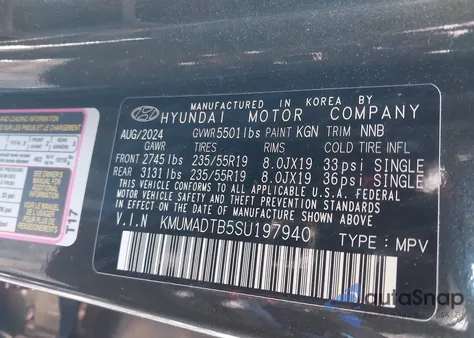 2025 Genesis Gv70 2.5T Awd z USA, uszkodzony, nr VIN KMUMADTB5SU197940